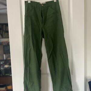 Mollusk Painter Pants, Size S EUC. Green